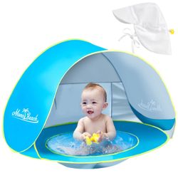 Brand New Monobeach Baby Beach Tent With Sun Hat & Pool