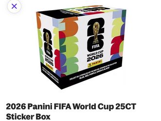 2026 Panini FIFA World Cup Soccer 25-Pack Sticker Box - U.S. Version