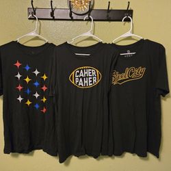 L / XL Steel City Pittsburgh Steelers T-Shirts