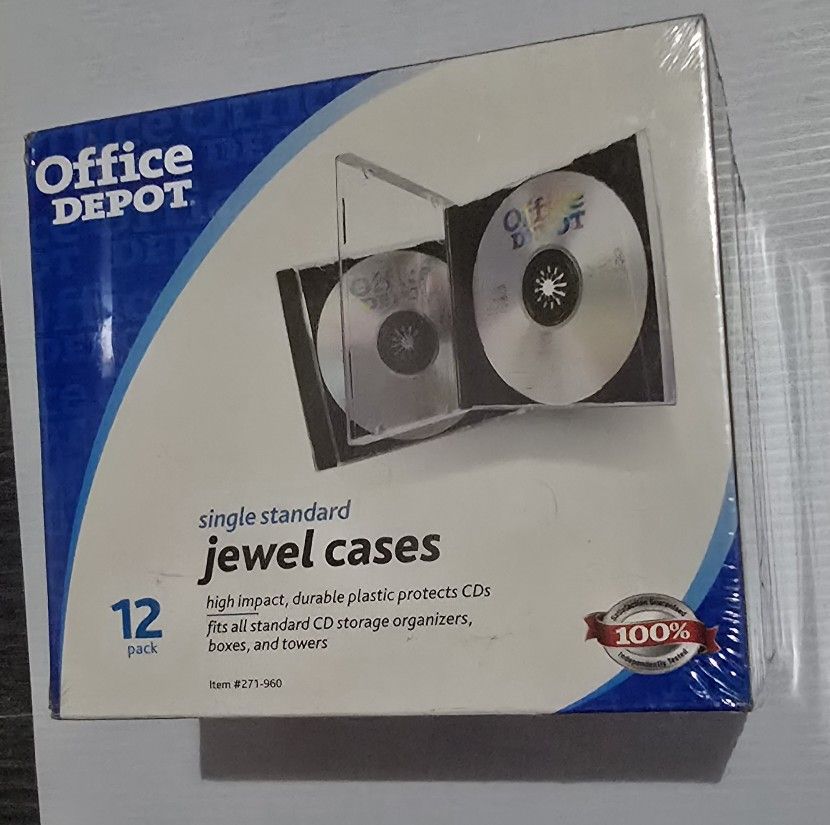 Office Depot Standard Jewel Case 12 pk.