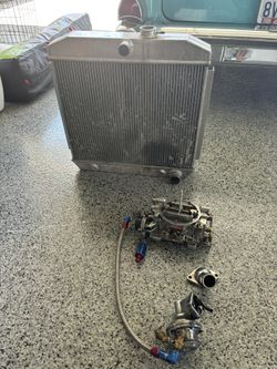 Used Radiator, Eddlebrock Carburetor With Eddlebrock Ful Pump