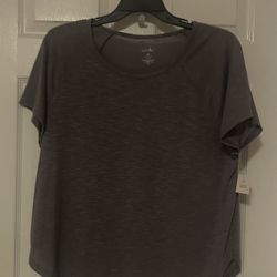 Brand New Ladies Purple Short Sleeves Top Size XL