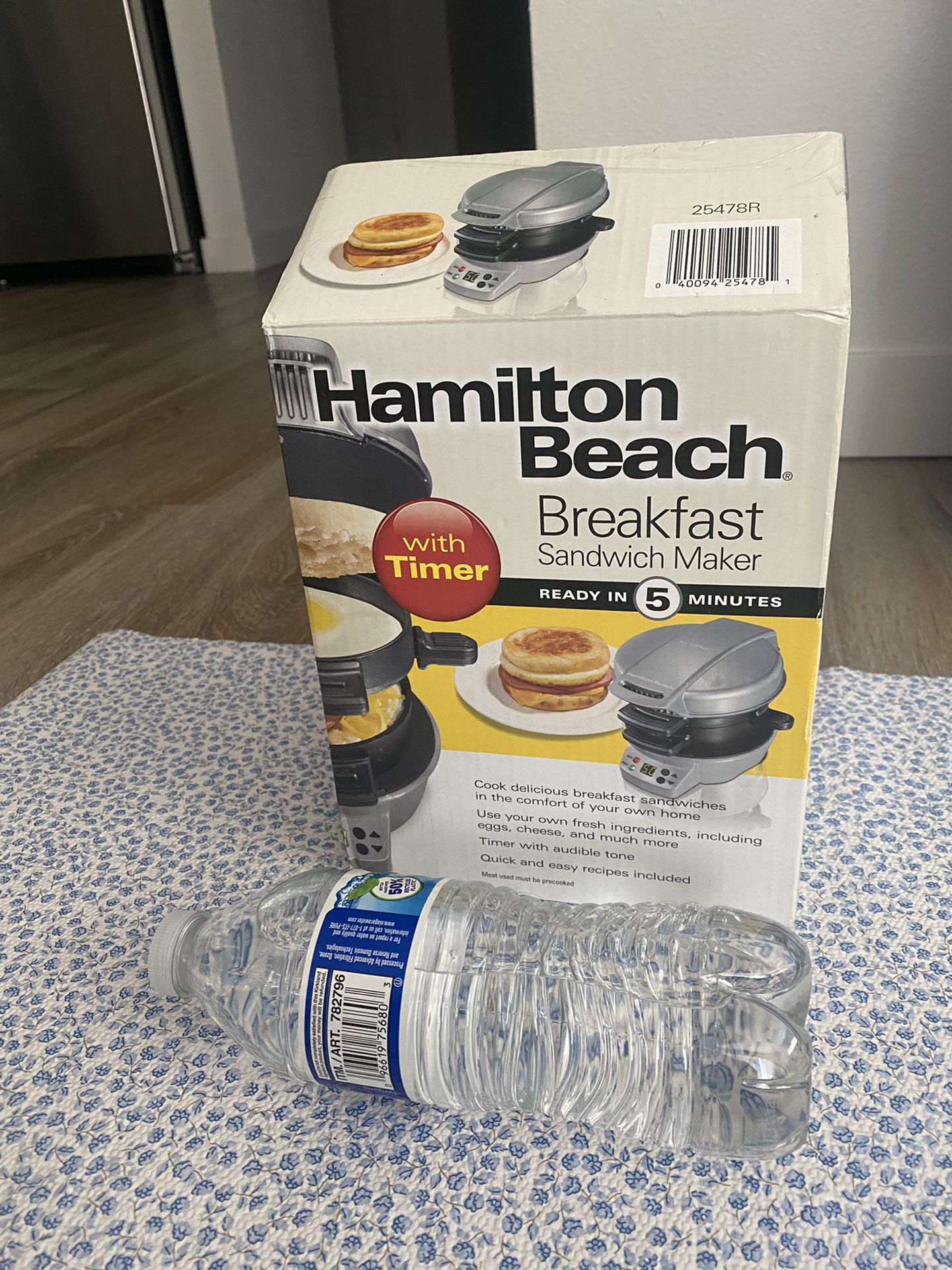 New Open Box Breakfast Sandwich Maker Hamilton Beach
