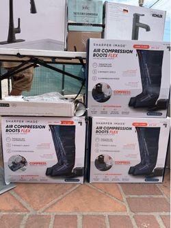 Sharper Image Air Compression Boots Flex Leg Recovery System