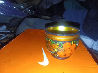 Hand-Painted Russian Khokhloma Wooden Cup