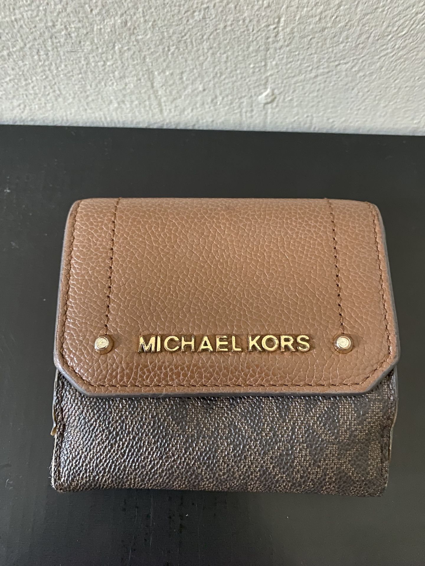 MICHAEL KORS Brown Leather Wallet
