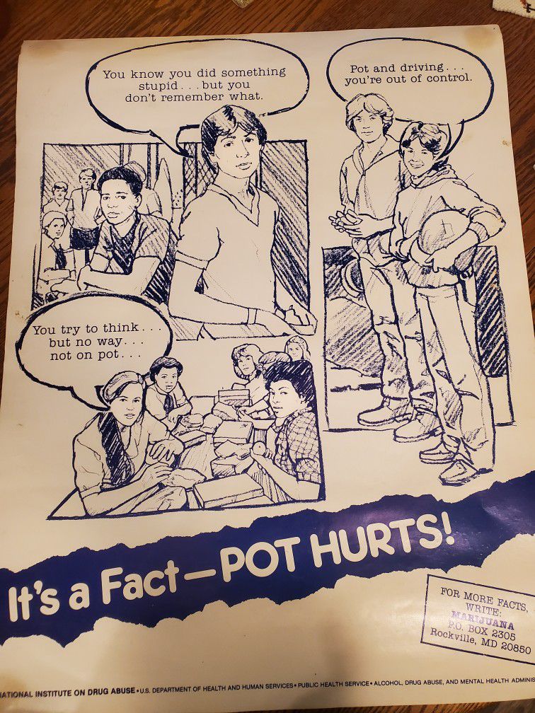 It's a Fact- Pot Hurts! (War On Drugs Poster)