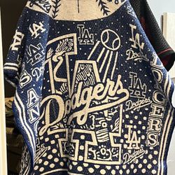 MLB Dodgers Hoodie Poncho 