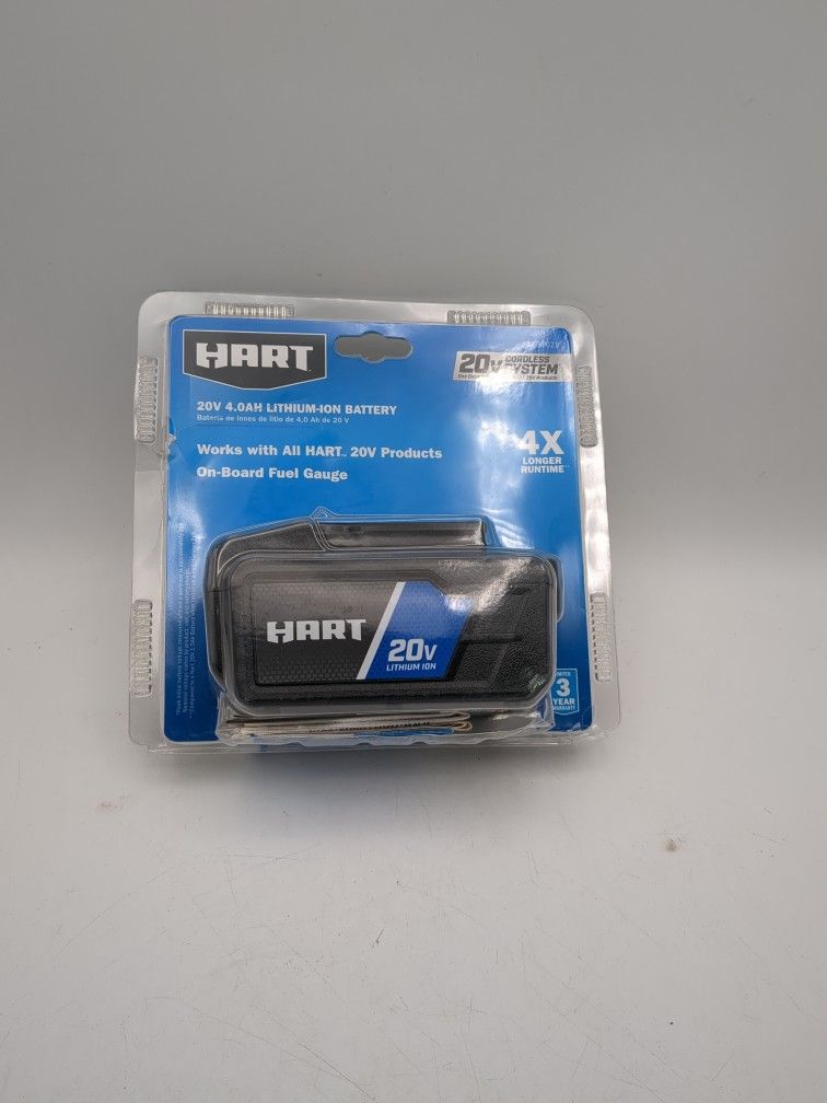 HART 20V 4.0Ah Lithium-Ion battery,