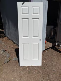 Interior door freshly painted