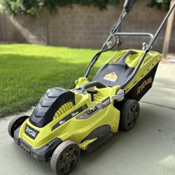 RYOBI 16" 13A Corded Electric Push Lawn Mower