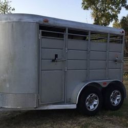 Two Horse Slant Bumper Pull