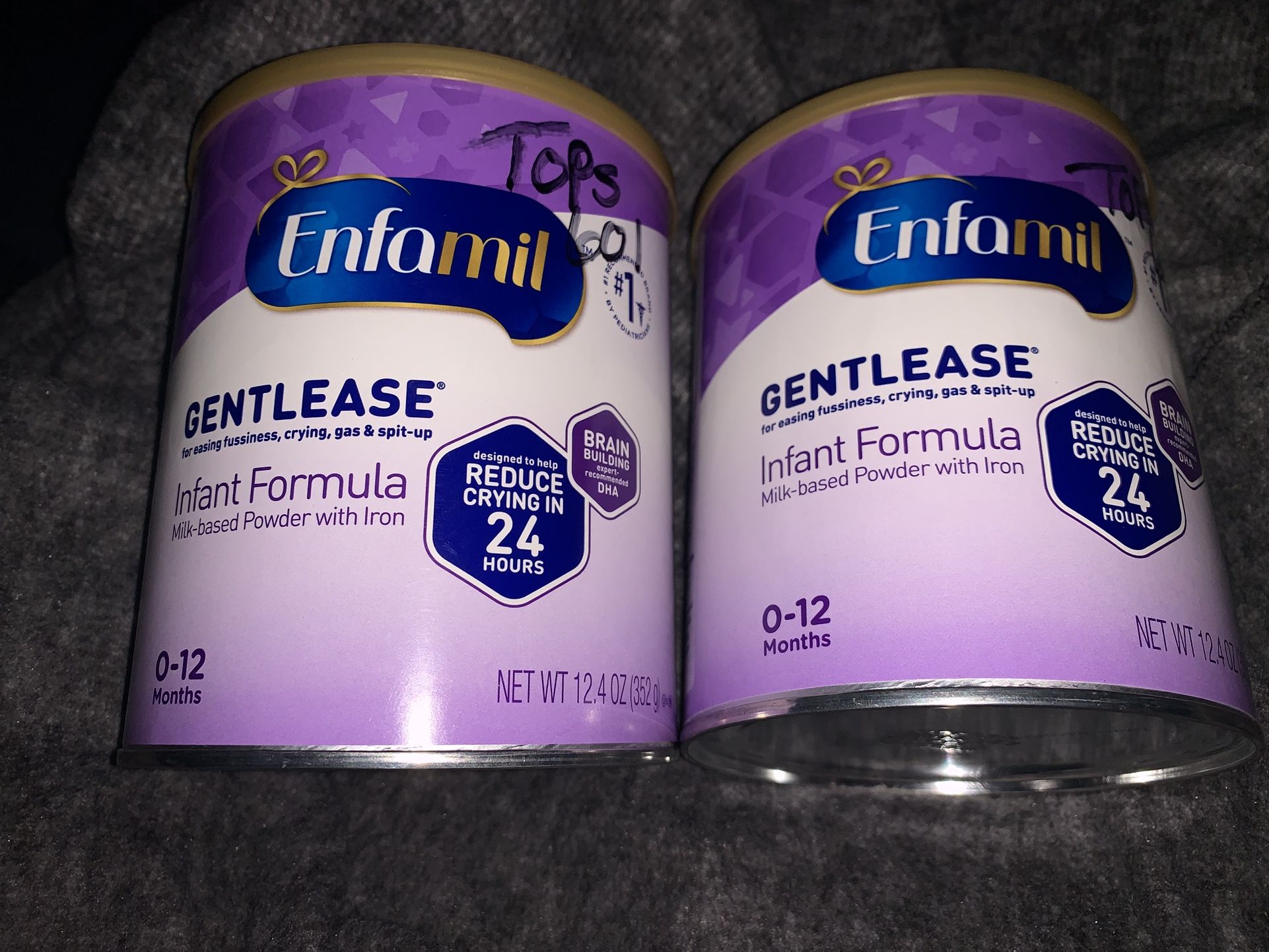 Baby formula Gentlease Enfamil