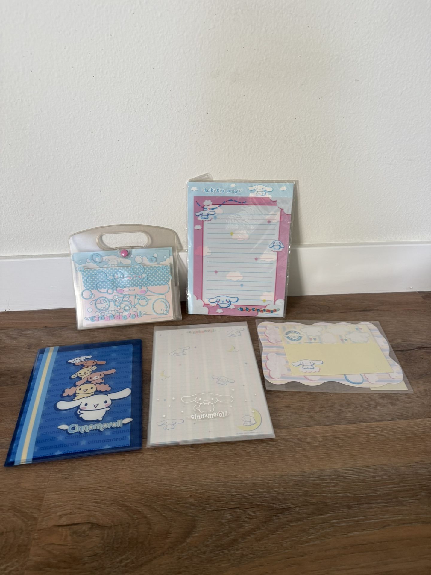 Baby Cinnamon & Cinnamoroll stationary papers, envelopes, stickers