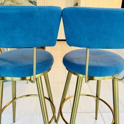 Blue Bar Stools (duo)