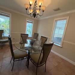 Round Glass Dining Room Table