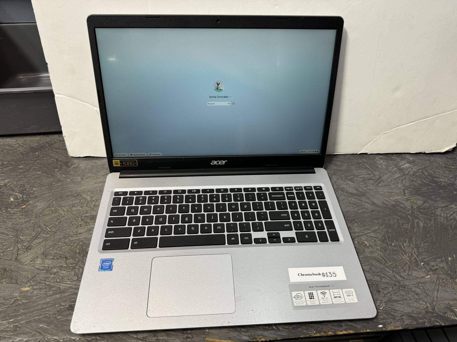 Acer Chromebook 15”