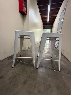 White Counter Height Barstools