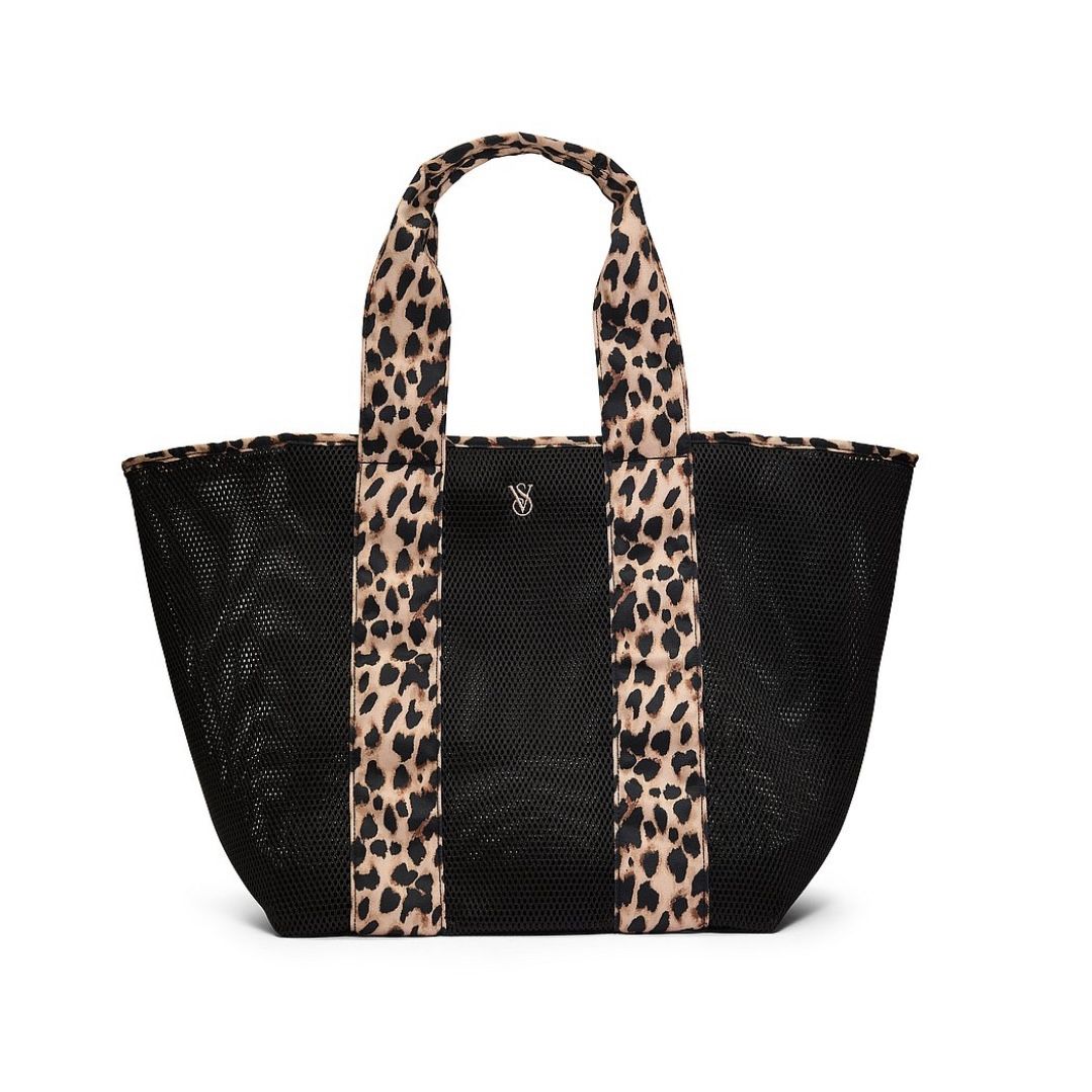 New— Leopard Mesh Tote Bag | Victoria's Secret Size : XL