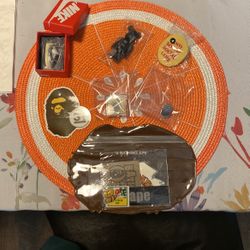 Bape Stickers , Bape Key Chain, Nike PlayStation Dunk Key Chain, Anti Social Chip Clip 