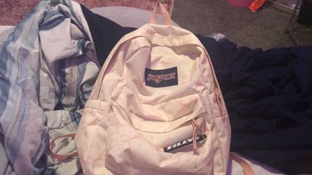 JanSport Backpack White Patterned