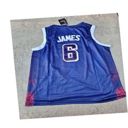 social word LeBron James USA Jersey - Genuine Athletic Gear