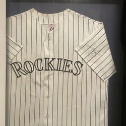 Autographed (Todd Helton) MLB Jersey 