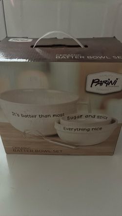Ceramic batter bowl set