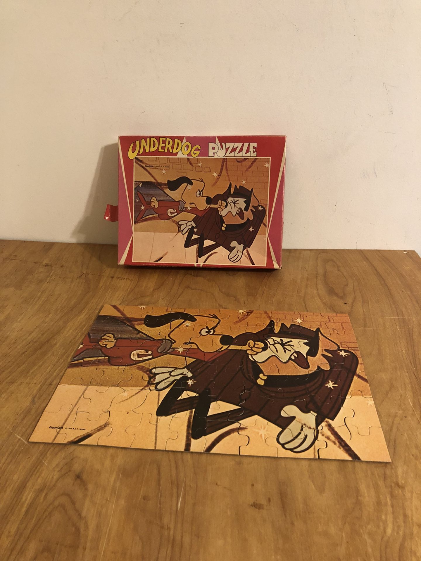 Vintage 1971 Fairchild Underdog Puzzle #2210 Complete 60 Pieces HTF