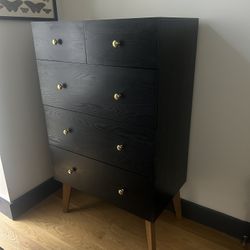 West Elm Tall boy Mid-Century Dresser 