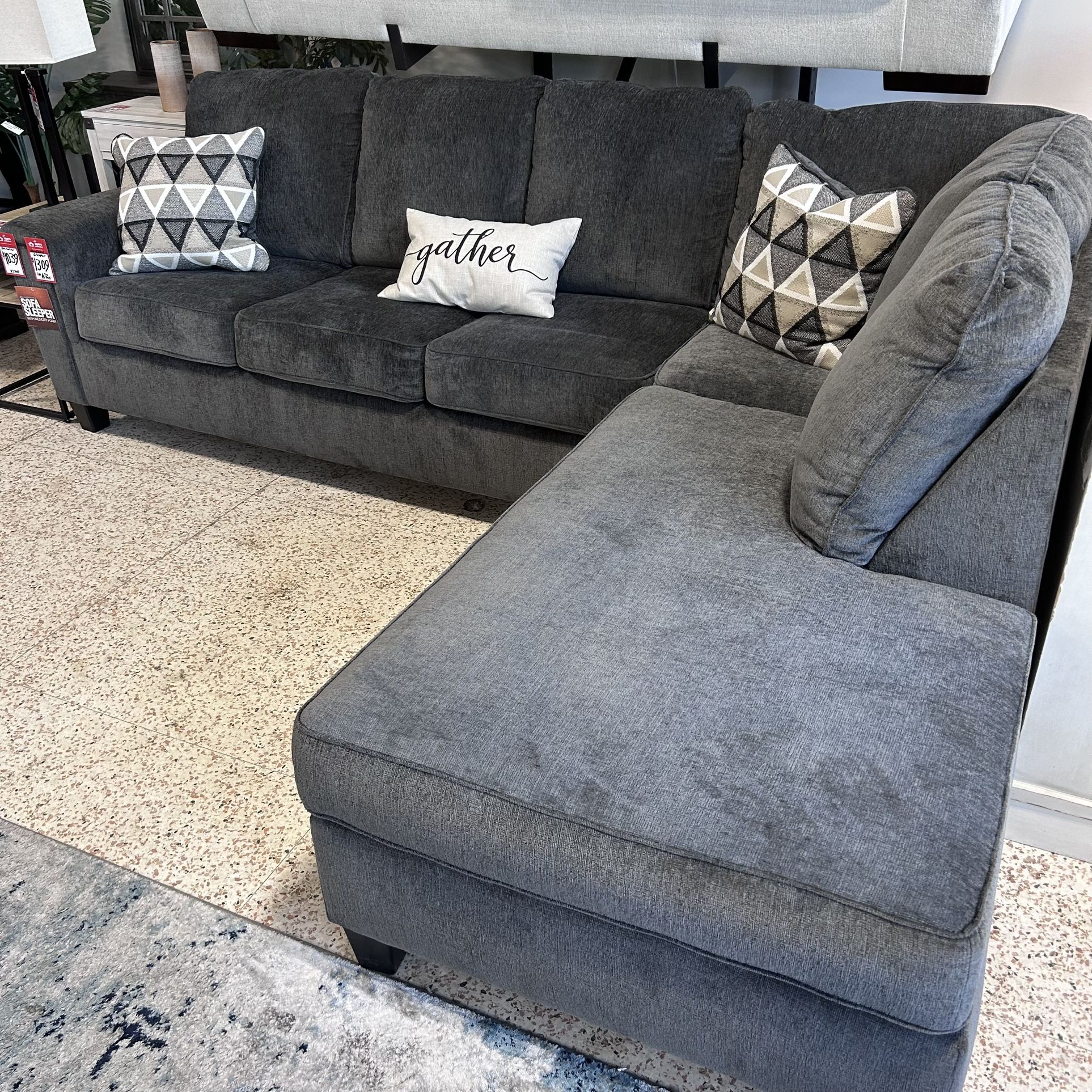 Large Sectional With Pull Out Bed Option