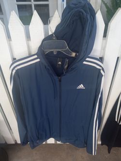 Adidas Windbreaker Jacket Navy Blue