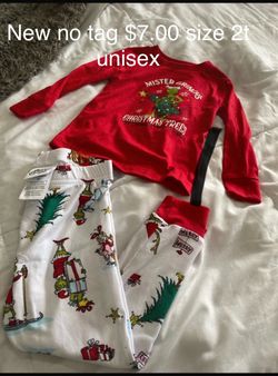 Grinch Christmas Pajama Set Size 2T