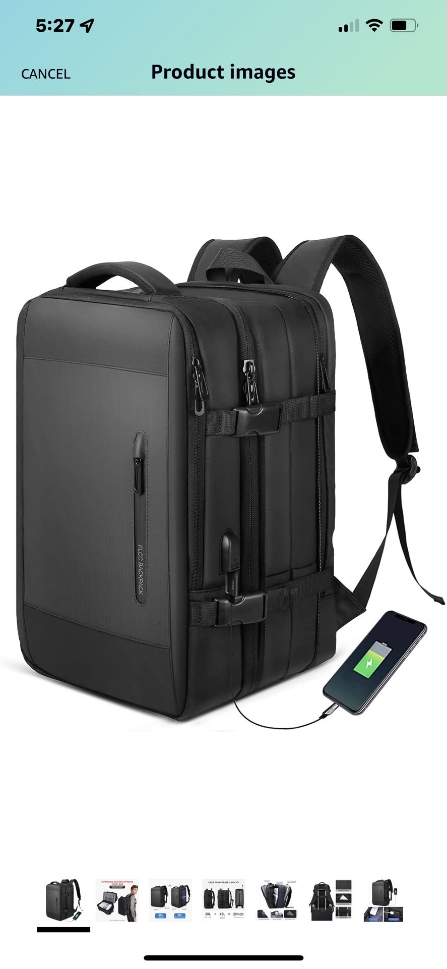 Large Travel Backpack for Men,Carry On Backpack,Expandable Airline Airplane Approved Weekender Backpack,Hiking Backpack,Laptop Backpack with USB Charg