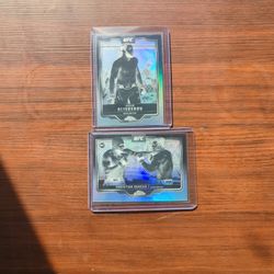 Lot Of 2 2025 Topps CHROME UFC IKRAM ALISKEROV #86 & CHRISTIAN DUNCAN #51 NEGATIVE REFRACTORS OFFERS ACCEPTED 