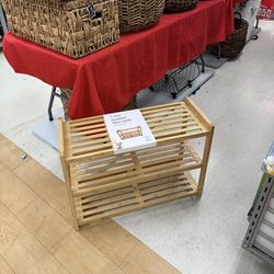 Bamboo Shoe Rack