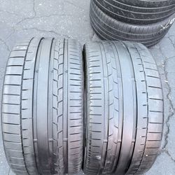 Par De Llantas Usadas En Muy Buenas Condiciones Marca Continental 275/30 ZR20 Instalación Y Balanceo Por El Mismo Precio 