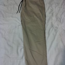 Men's No Boundaries Jogger Pants, Drawstring Brown Stretch. Size 42 X32.