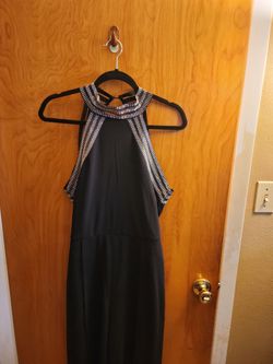 Black Halter Neck Formal jumpsuite