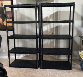 Plano Molding 5-tier Shelving Units ($50 EACH) 6’ tall, 3 feet wide & 15.5 inches Deep