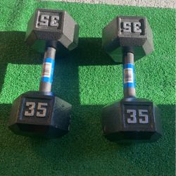 35lb Dumbbells New