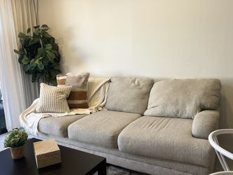 Beige 3 Seater Sofa