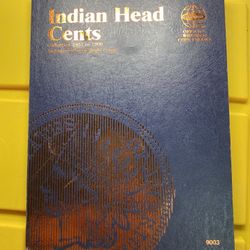 Indian Head Cents Book Partial Complete