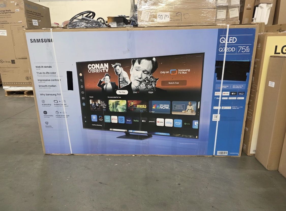 75 Samsung QLED Q72D 4K HDR Smart TV