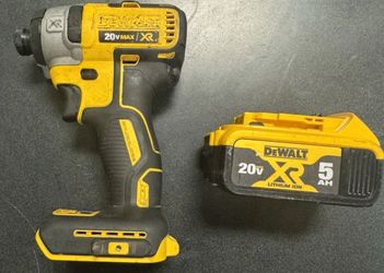 Dewalt 1/4 Impact DCF887 With Battery