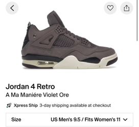 Jordan 4 A Ma Maniere Sz 95 Ds