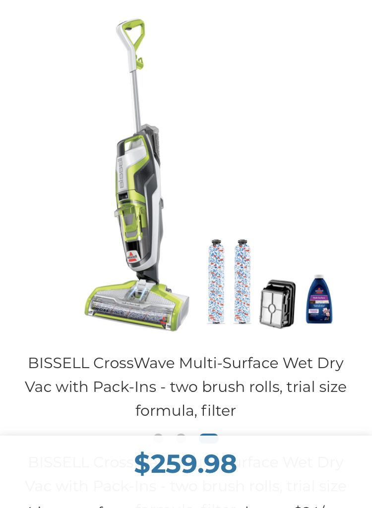 Bissell Crosswave 2in1 Sweep+Mop. $130