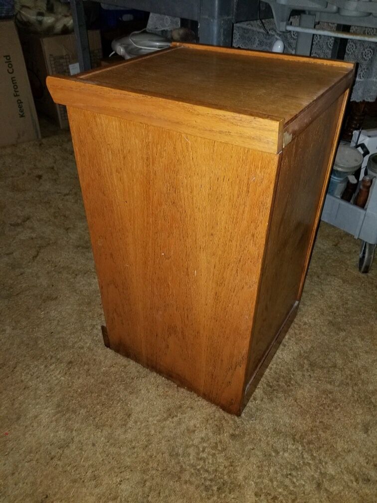 Two Drawer, Oak File Cabinet