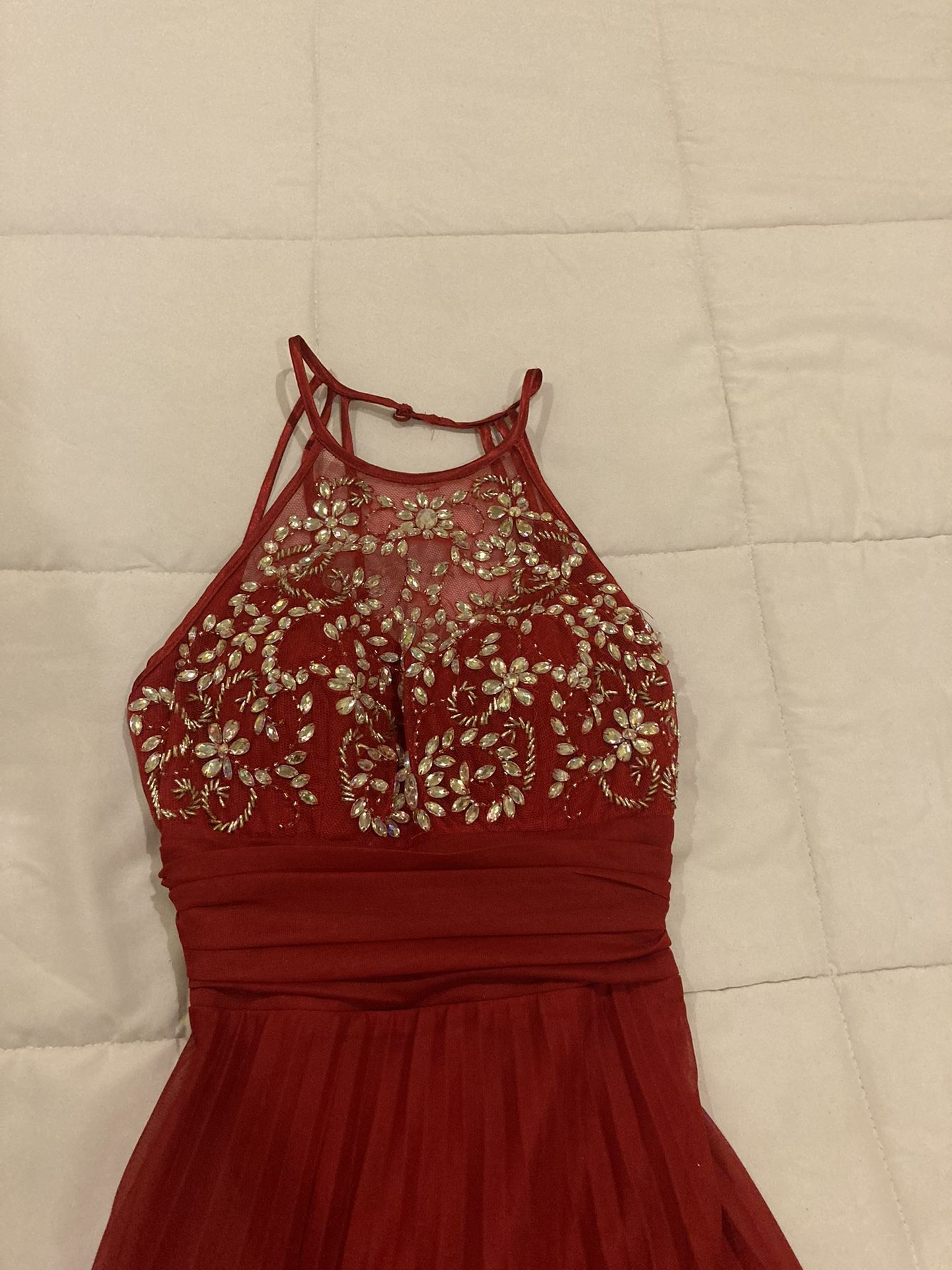 Size 00 Red Prom Dress