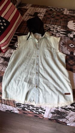 Denim guess vest